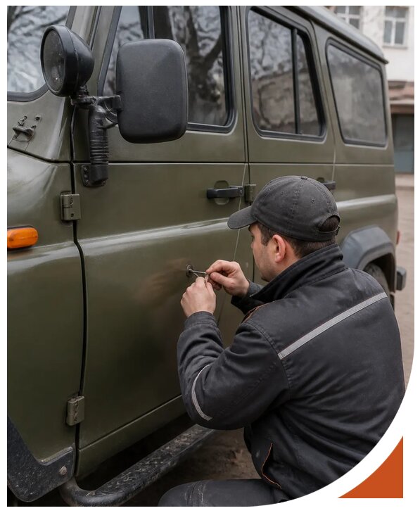 Профессиональное вскрытие автомобиля УАЗ без повреждений в Вязьме